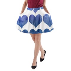 Valentin Heart  Love A-line Pocket Skirt by artworkshop