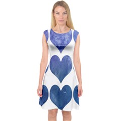 Valentin Heart  Love Capsleeve Midi Dress by artworkshop