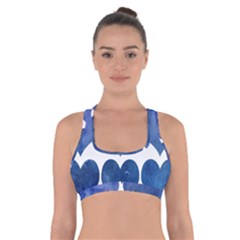 Valentin Heart  Love Cross Back Sports Bra by artworkshop