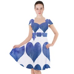 Valentin Heart  Love Cap Sleeve Midi Dress by artworkshop