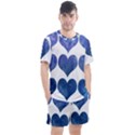 Valentin Heart  Love Men s Mesh Tee and Shorts Set View1