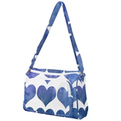 Valentin Heart  Love Front Pocket Crossbody Bag by artworkshop