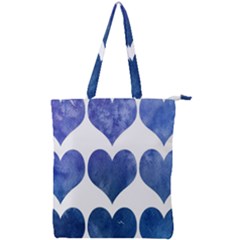 Valentin Heart  Love Double Zip Up Tote Bag by artworkshop