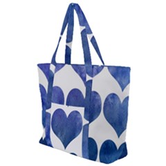 Valentin Heart  Love Zip Up Canvas Bag by artworkshop