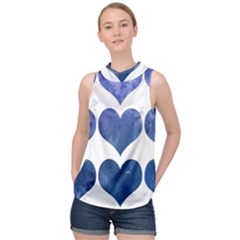 Valentin Heart  Love High Neck Satin Top by artworkshop