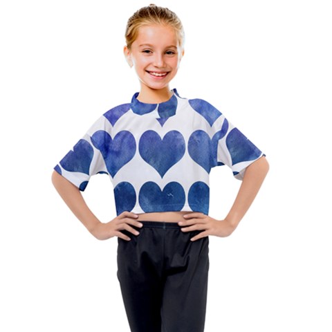 Valentin Heart  Love Kids Mock Neck Tee by artworkshop