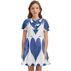 Valentin Heart  Love Kids  Bow Tie Puff Sleeve Dress by artworkshop