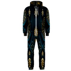 Abstract 001 Hooded Jumpsuit (men) by nate14shop