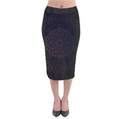 Abstract 002 Velvet Midi Pencil Skirt by nate14shop