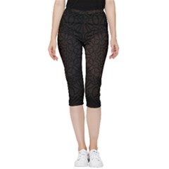 Abstract 002 Inside Out Lightweight Velour Capri Leggings 