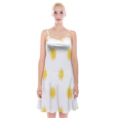 Abstract 003 Spaghetti Strap Velvet Dress