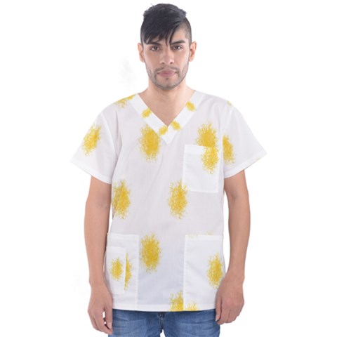 Abstract 003 Men s V-neck Scrub Top by nate14shop