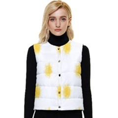 Abstract 003 Women s Short Button Up Puffer Vest by nate14shop