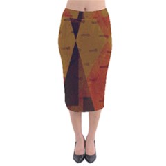 Abstract 004 Velvet Midi Pencil Skirt by nate14shop