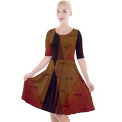 Abstract 004 Quarter Sleeve A-line Dress by nate14shop