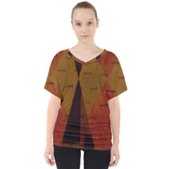 Abstract 004 V-neck Dolman Drape Top by nate14shop