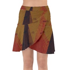 Abstract 004 Wrap Front Skirt