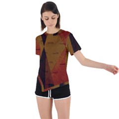 Abstract 004 Asymmetrical Short Sleeve Sports Tee by nate14shop