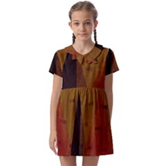 Abstract 004 Kids  Asymmetric Collar Dress by nate14shop