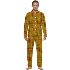 Abstract 005 Men s Long Sleeve Velvet Pocket Pajamas Set