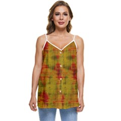 Abstract 005 Casual Spaghetti Strap Chiffon Top