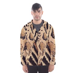 Animal-pattern-design-print-texture Men s Hooded Windbreaker by nate14shop