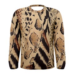 Animal-pattern-design-print-texture Men s Long Sleeve Tee