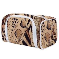 Animal-pattern-design-print-texture Toiletries Pouch by nate14shop