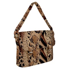 Animal-pattern-design-print-texture Buckle Messenger Bag by nate14shop