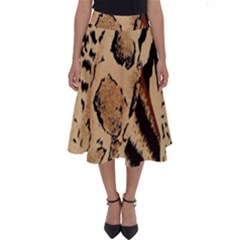 Animal-pattern-design-print-texture Perfect Length Midi Skirt