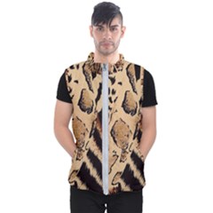 Animal-pattern-design-print-texture Men s Puffer Vest by nate14shop