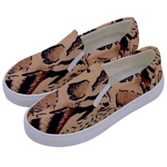 Animal-pattern-design-print-texture Kids  Canvas Slip Ons by nate14shop