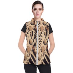 Animal-pattern-design-print-texture Women s Puffer Vest