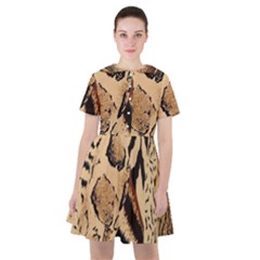 Animal-pattern-design-print-texture Sailor Dress by nate14shop