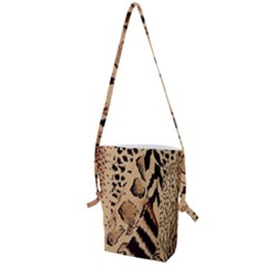 Animal-pattern-design-print-texture Folding Shoulder Bag by nate14shop