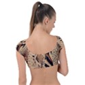 Animal-pattern-design-print-texture Cap Sleeve Ring Bikini Top View2