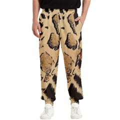 Animal-pattern-design-print-texture Men s Elastic Waist Pants by nate14shop