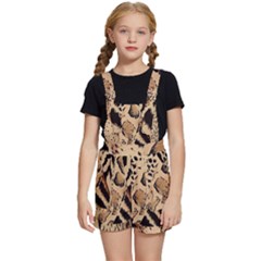 Animal-pattern-design-print-texture Kids  Short Overalls