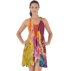 Art-color Show Some Back Chiffon Dress by nate14shop