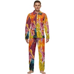 Art-color Men s Long Sleeve Velvet Pocket Pajamas Set