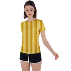 Autumn Back Circle Cutout Sports Tee