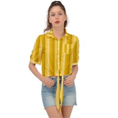 Autumn Tie Front Shirt  by nate14shop