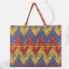 Aztec Zipper Large Tote Bag by nate14shop