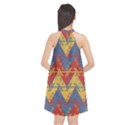 Aztec Halter Neckline Chiffon Dress  View2