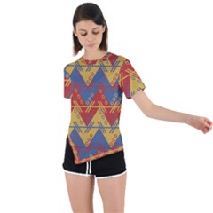 Aztec Asymmetrical Short Sleeve Sports Tee