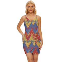 Aztec Wrap Tie Front Dress