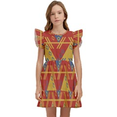 Aztec Kids  Winged Sleeve Dress