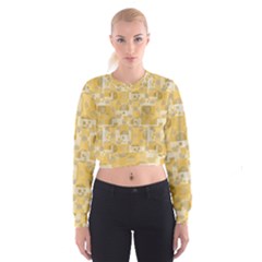 Background Abstract Cropped Sweatshirt