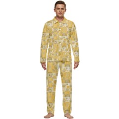 Background Abstract Men s Long Sleeve Velvet Pocket Pajamas Set