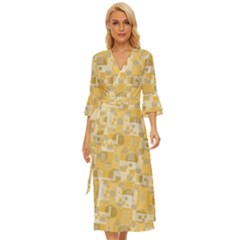 Background Abstract Midsummer Wrap Dress